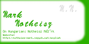 mark notheisz business card